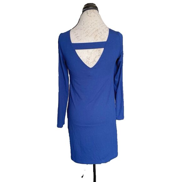 Eileen Fisher Womens Dress Size Petite  Small Blue Open Back Long Sleeve Modern - Picture 2 of 14